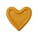 Sunshine | Heart shaped leather tray with stuffed edges