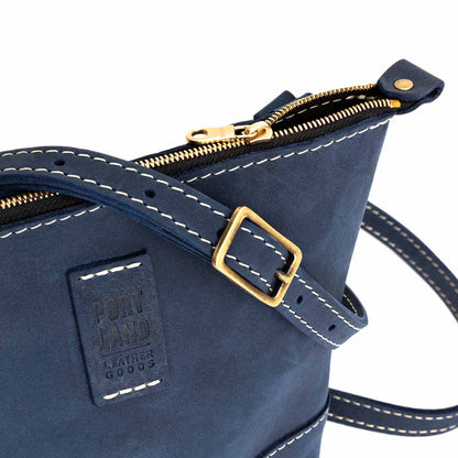Deep Water | Small rectangular crossbody purse with top zipper and interior pocket