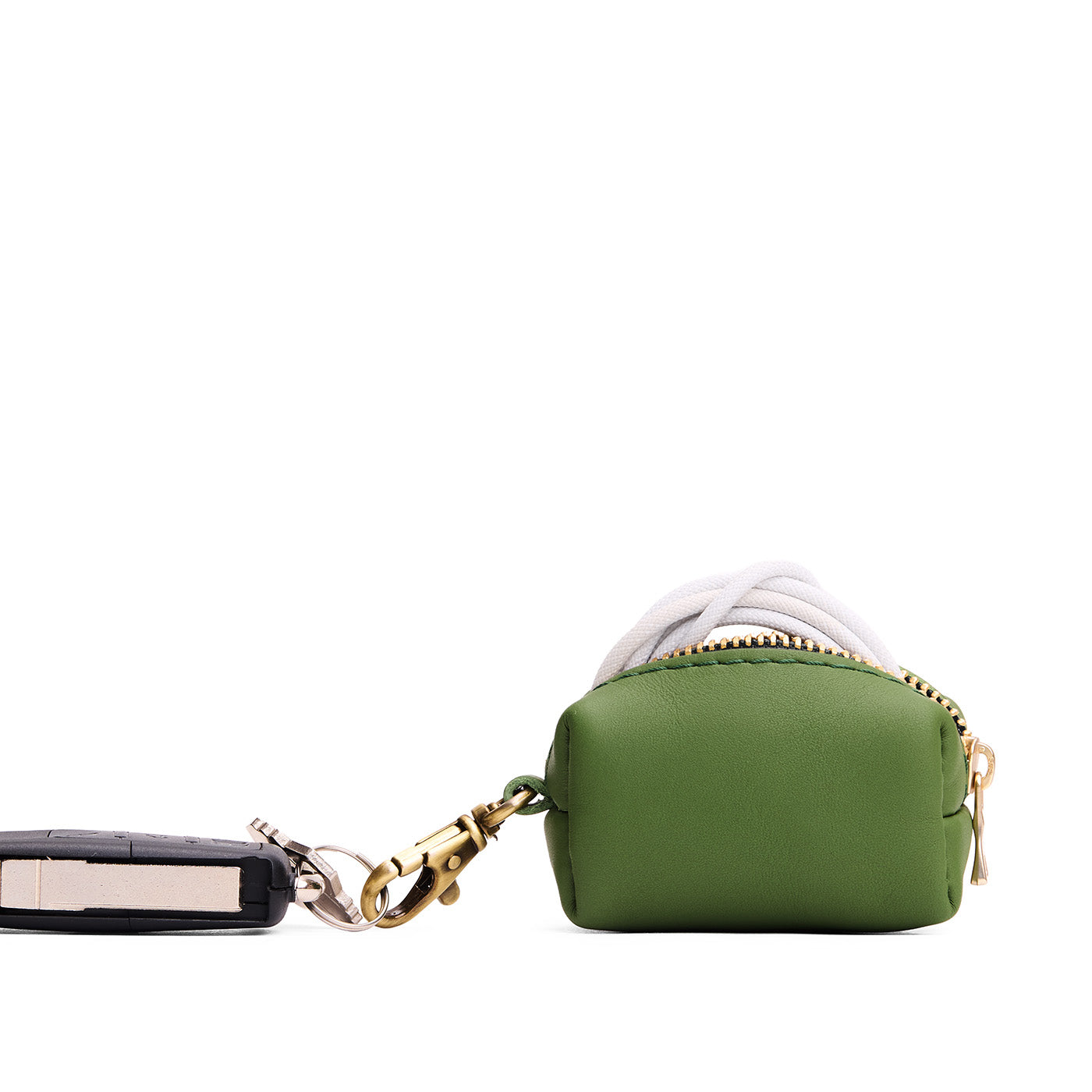 Cactus | Leather small keychain pouch