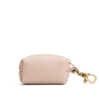 Oatmilk | Leather small keychain pouch