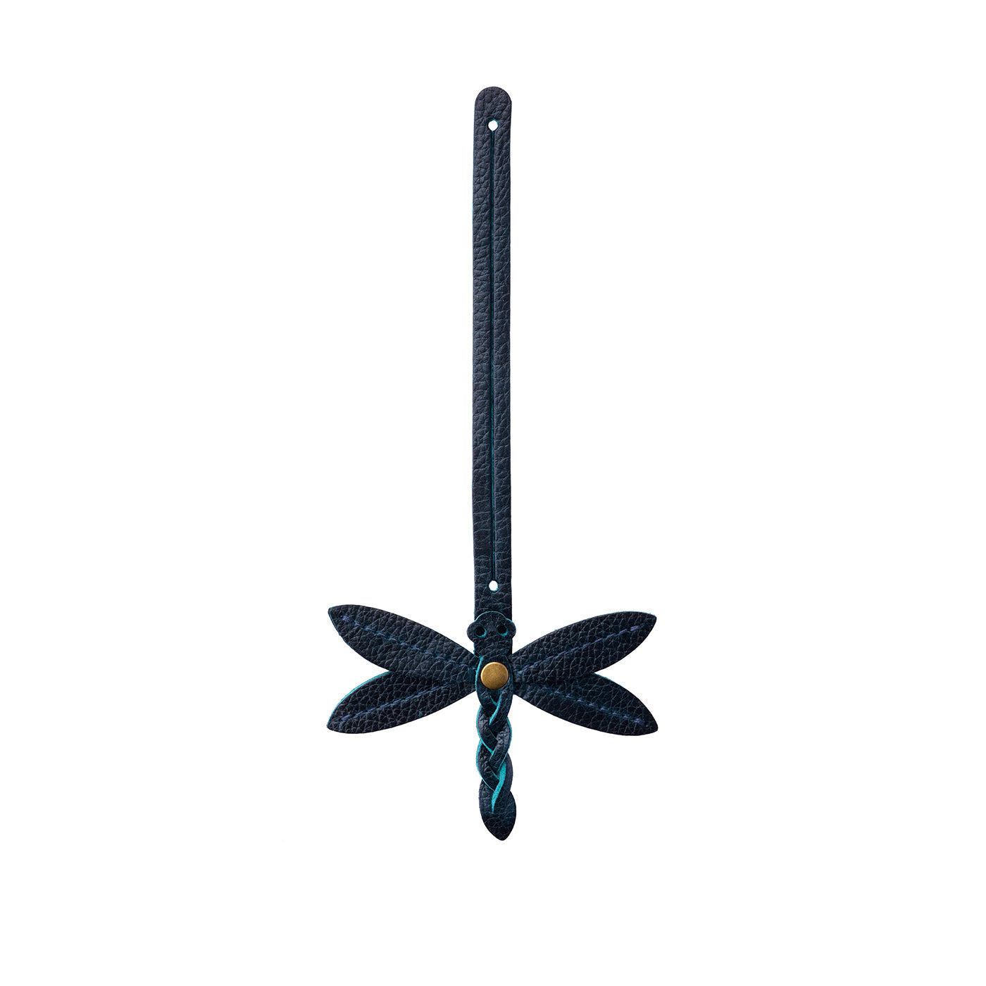 Boreal | Dragonfly shaped leather charm tassel