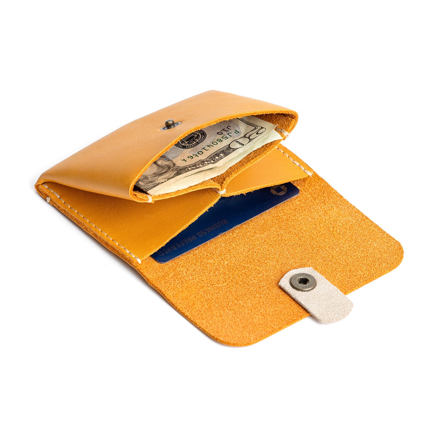 Sunflower | Envelope snap wallet with contrast pull tab