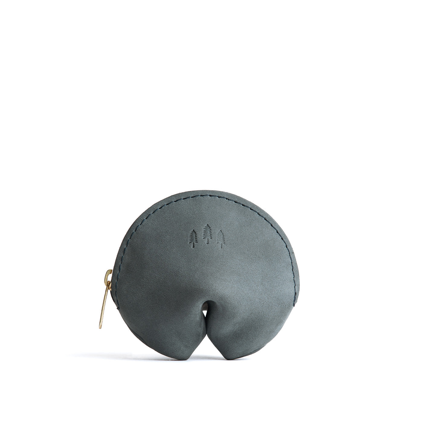 Storm | Leather fortune cookie shaped pouch