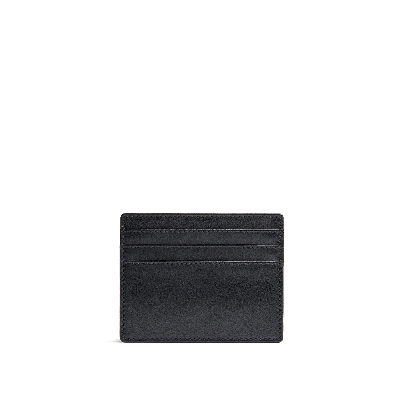 Black Rock*Deluxe | Leather card holder on white background