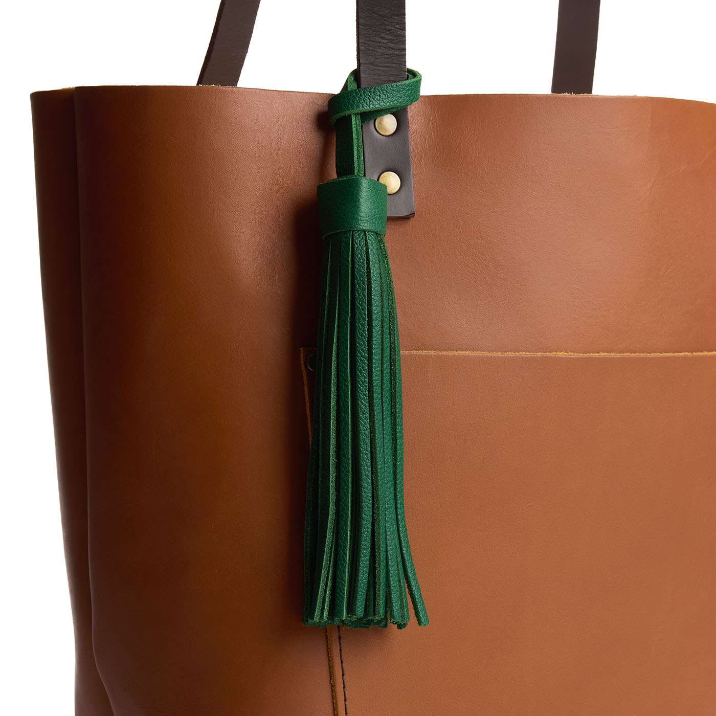 Bacalar*Jumbo | Fringed leather tassel with leather loop