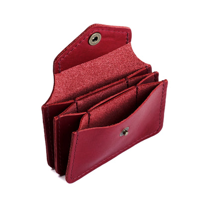 Berry Good*Plus | Small leather wallet with snap closure