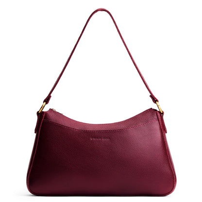 Cabernet*Large | Large bean shaped shoulder bag with a zipper closure
