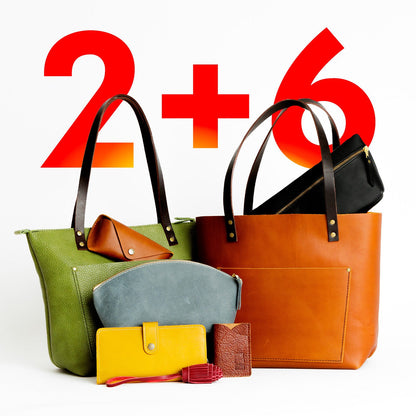 Tote Mystery Box with 2 totes and 6 small goods