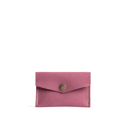 Foxglove | Small leather card wallet with snap closure