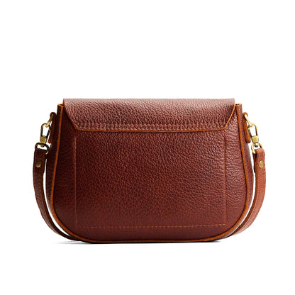 Nutmeg*Large | Leather Crossbody with a flap and magnetic closure