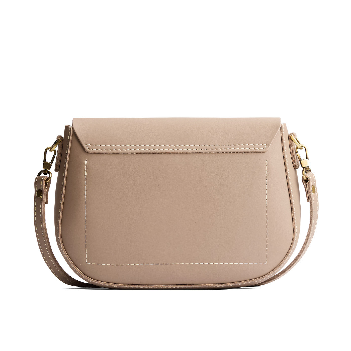 Stone*Large | Leather Crossbody with a flap and magnetic closure