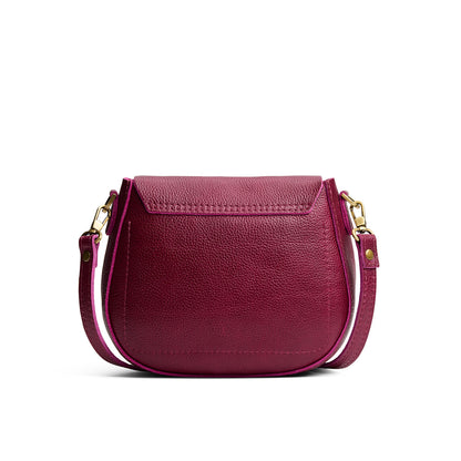 Orchid*Small | Petite leather Crossbody with a flap and magnetic closure