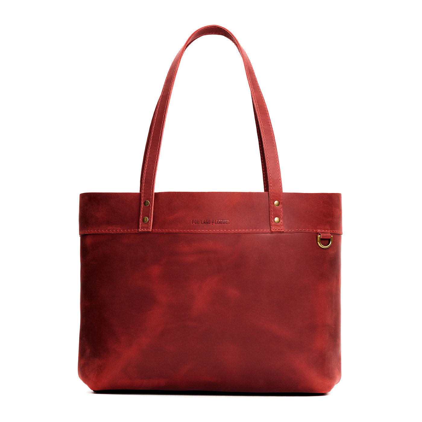 Phoenix*Large*Classic | Leather tote bag with riveted straps and exterior key loop