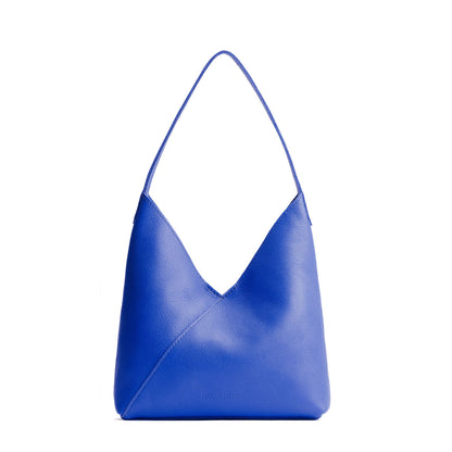 Astro Blue*Large | Mid-size shoulder bag with magnetic snap closure