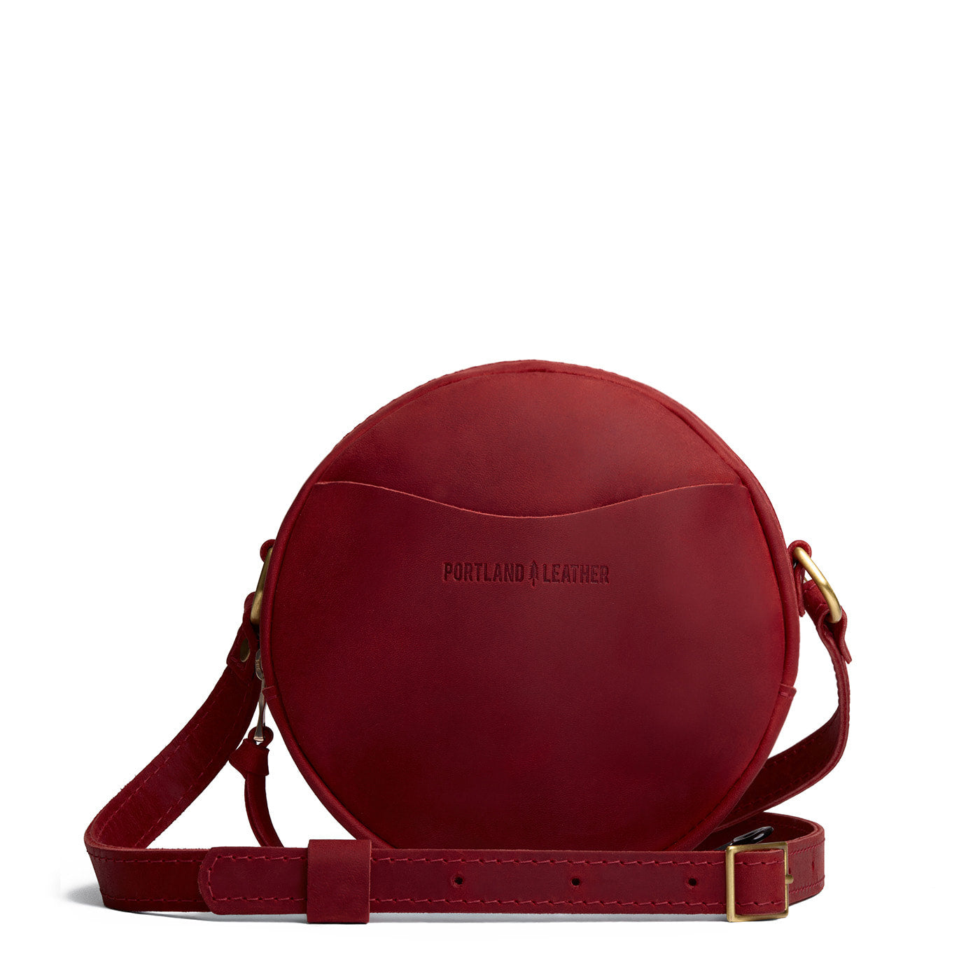 Phoenix*Small | Circle shaped crossbody bag with top zipper
