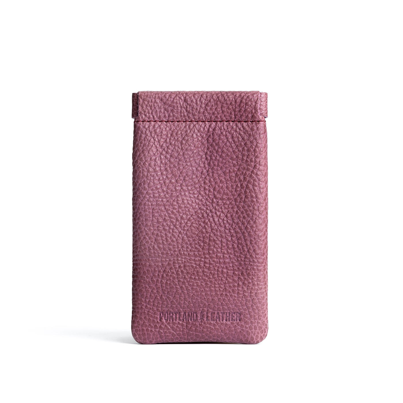 Kyoto | Leather glasses case with hidden metal spring closure
