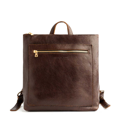 All Color: Coldbrew*Large | Square slim leather tote backpack