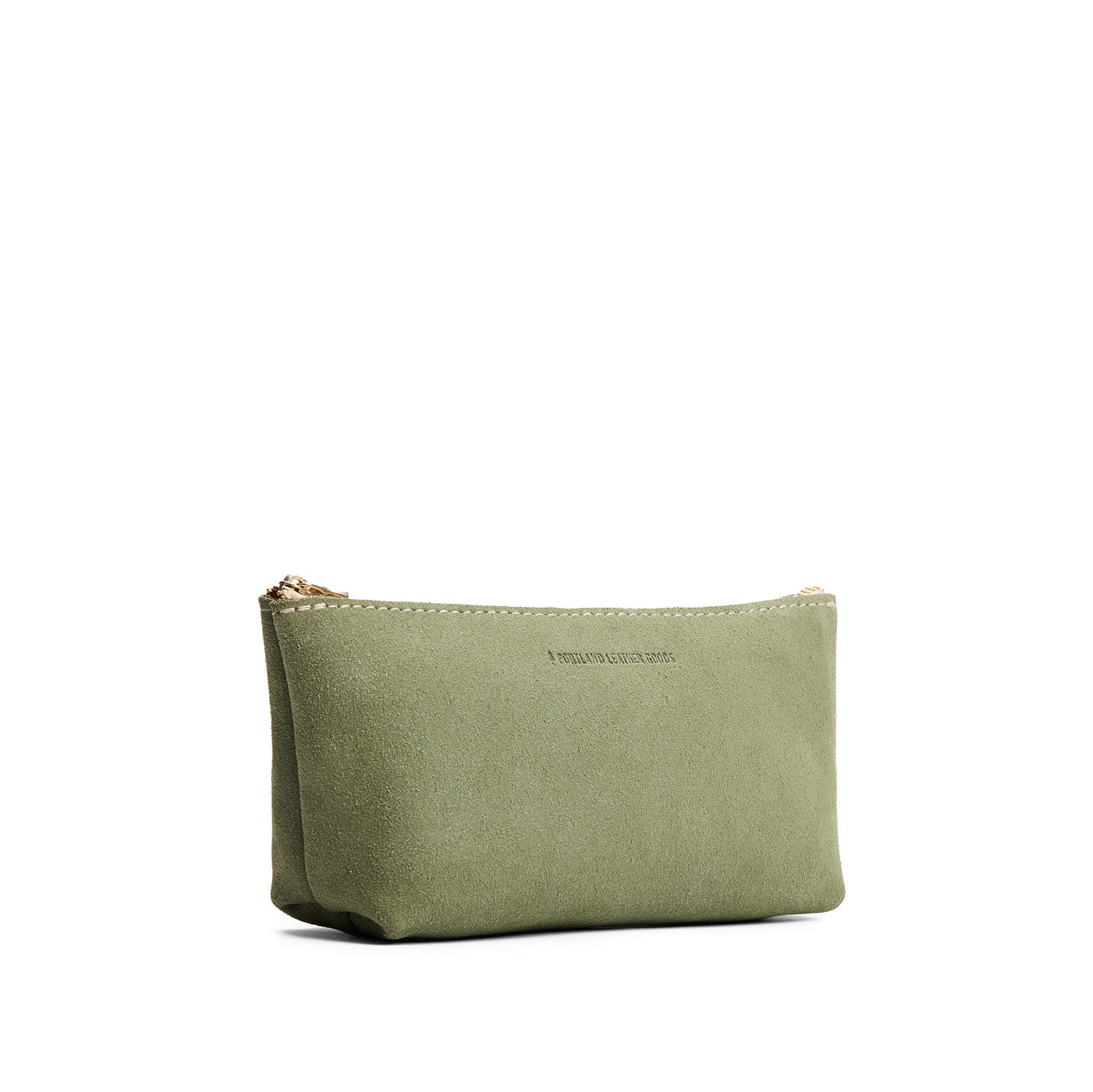 Laurel | Leather utility bag pouch with top zipper
