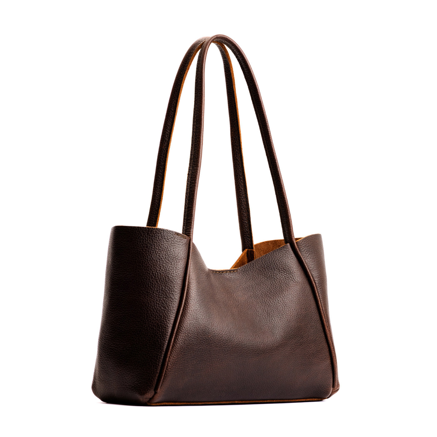 Coldbrew*Medium | Wide tote with leather straps and snap closure